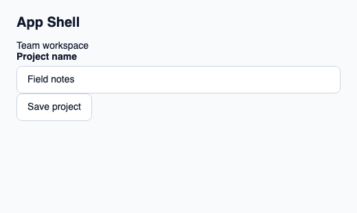 Window background that arranges an application’s main regions.