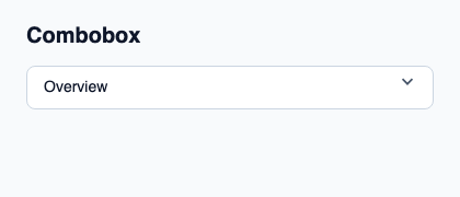 Option search with stable selection and explicit search status.