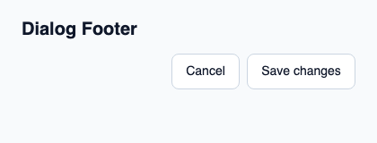 Trailing slot for dialog actions.