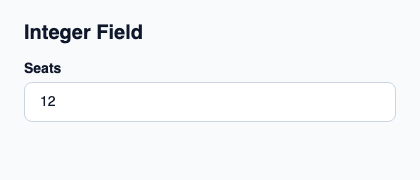 Native editor for an integer draft.