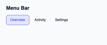 Horizontal bar of stable-identity navigation actions.