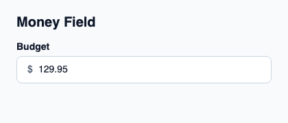 Money editor that separates the draft from its accepted value.