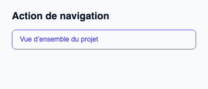 Action de navigation libellée fondée sur une option à identité stable.