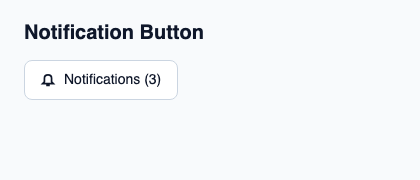 Notification trigger showing an unread-message count.