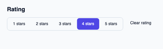 Score selection with an explicit clear action.