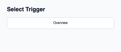 Customizable trigger sharing selector interactions.
