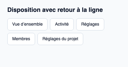 Disposition qui redistribue ses enfants sur plusieurs lignes.